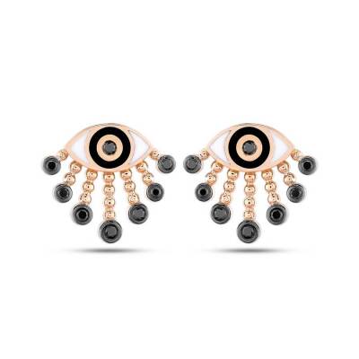 0,30 Karat Schwarze Diamant Ohrringe - 2