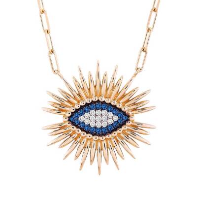 0,31 Karat Diamant Safir Kette (Groß) - 1