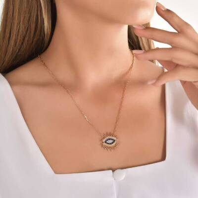 0,31 Karat Diamant Safir Kette (Groß) - 4