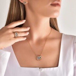 0,31 Karat Diamant Safir Kette (Groß) - 5