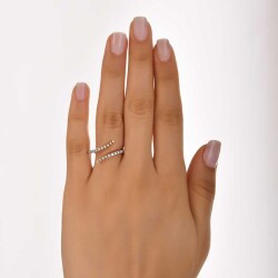 0,32 Karat Diamantring - 4