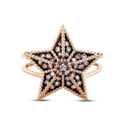 0,34 Karat Diamant Stern Form Ring - Star Pırlanta