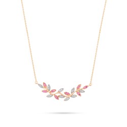 0,39 Karat Diamant Rubin Design Kette - 2