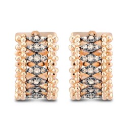 0,42 Karat Brauner Diamant Ohrringe - 2