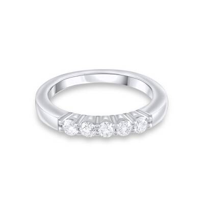 0,43 Karat Fünfstein Diamantring - 2