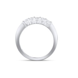 0,43 Karat Fünfstein Diamantring - 4