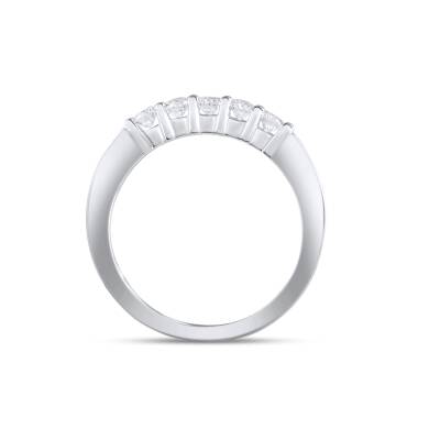 0,43 Karat Fünfstein Diamantring - 4