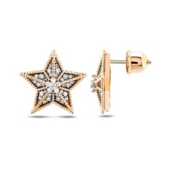 0,43 Karat Diamant Stern Form Ohrringe - Star Pırlanta