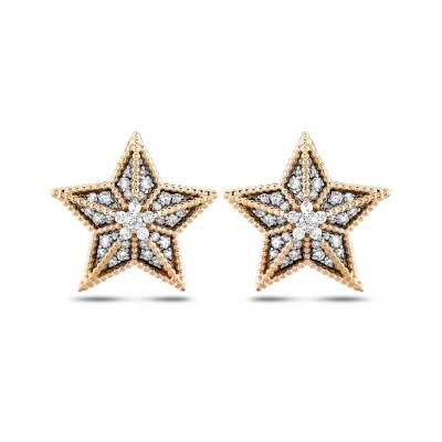 0,43 Karat Diamant Stern Form Ohrringe - 2