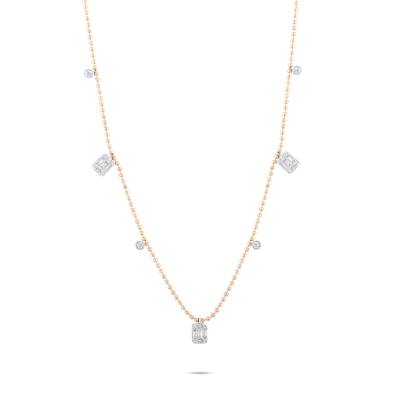 0,45 Karat Diamant Baguette Glücks Kette - 1