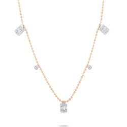 0,45 Karat Diamant Baguette Glücks Kette - 2