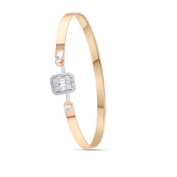 0.49 Karat Baguette Armreif - 2