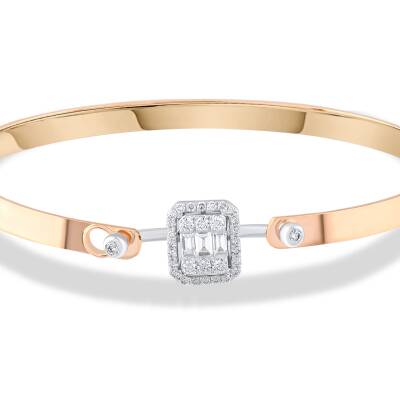 0.49 Karat Baguette Armreif - 3