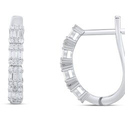 0,50 Karat Diamant Baguette Ohrringe - 3