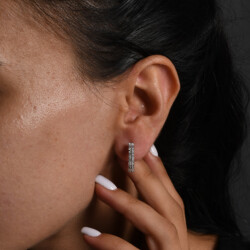 0,50 Karat Diamant Baguette Ohrringe - 4