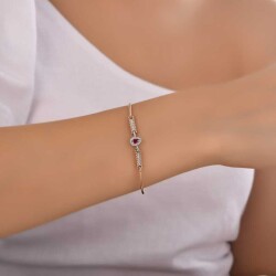 0,50 Karat Diamant Rubin Armband - 4