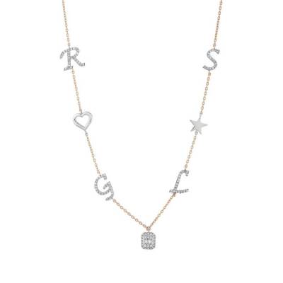 0,51 Karat Diamant Buchstabe und Form Design Kette - 1