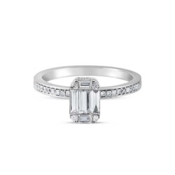 0,54 Karat Baguette Diamantring - Star Pırlanta