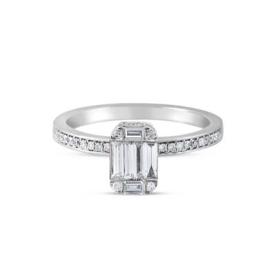 0,54 Karat Baguette Diamantring - 1