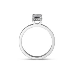 0,54 Karat Baguette Diamantring - 2