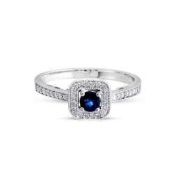 0,55 Karat Safir Diamantring - Star Pırlanta