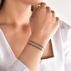 0,61 Karat Brauner Diamant Armband - 4