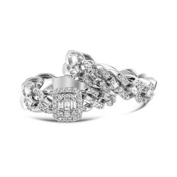 0,66 Karat Baguette 2er Diamantring - Star Pırlanta