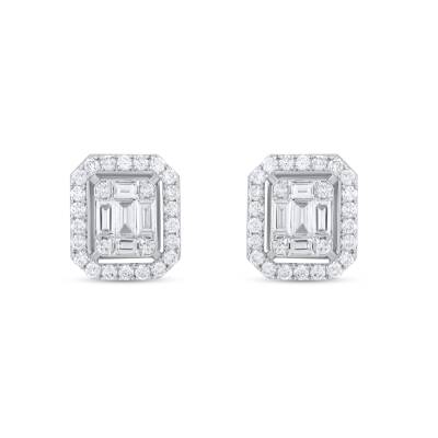 0,71 Karat Diamant Baguette Ohrringe - 2