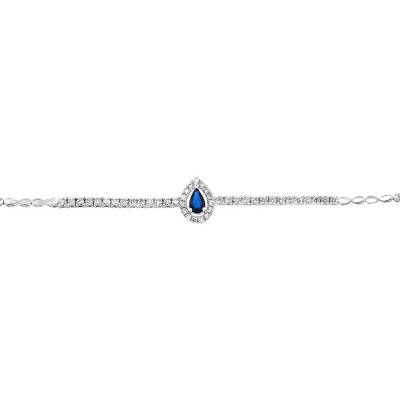 0,74 Karat Diamant Safir Armband - 1