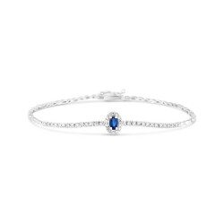 0,79 Karat Diamant Safir Armband - Star Pırlanta