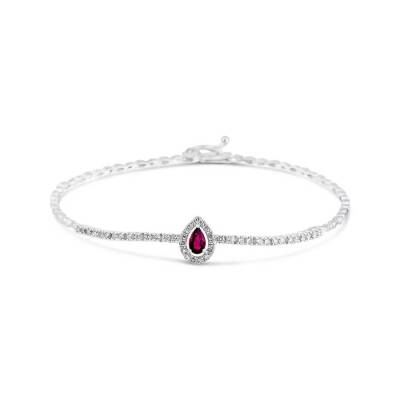0,80 Karat Diamant Rubin Armband - 1