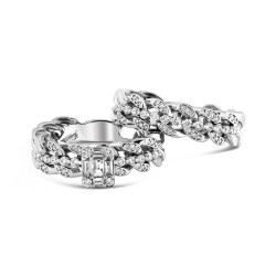 0,86 Karat Baguette 2er Diamantring - Star Pırlanta