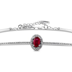 0,92 Karat Diamant Rubin Armband - 3