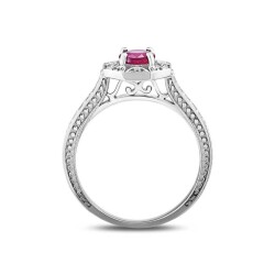 0,95 Karat Rubin Diamantring - 3