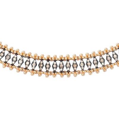 0,98 Karat Brauner Diamant Kette - 3