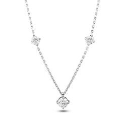 1,00 Karat Diamant Solitär Kette - 2