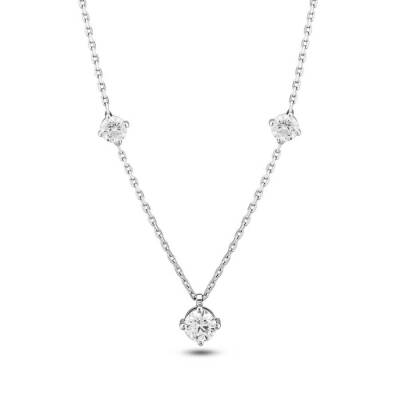 1,00 Karat Diamant Solitär Kette - 2