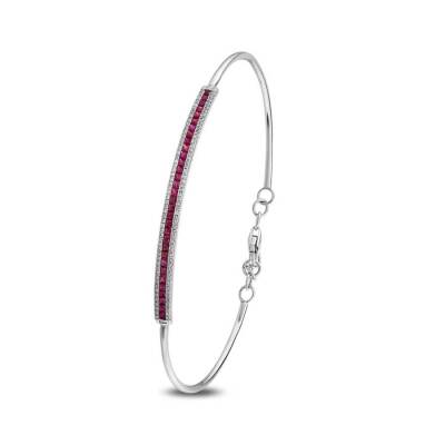 1,00 Karat Diamant Rubin Armband - 2