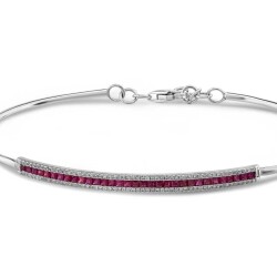 1,00 Karat Diamant Rubin Armband - 3