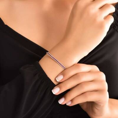 1,00 Karat Diamant Rubin Armband - 4