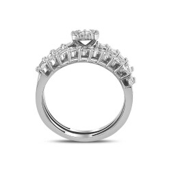 1,02 Karat 2er Baguette Diamantring - 3