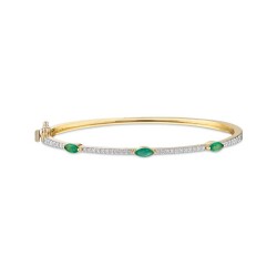 1,02 Karat Diamant Smaragd Armband - Star Pırlanta