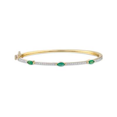 1,02 Karat Diamant Smaragd Armband - 1