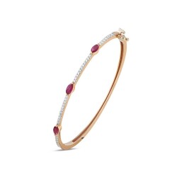 1,09 Karat Diamant Rubin Armband - 2