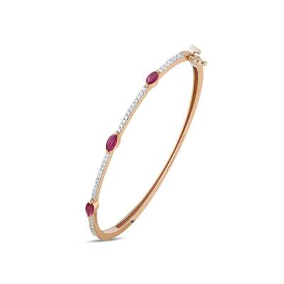 1,09 Karat Diamant Rubin Armband - 2