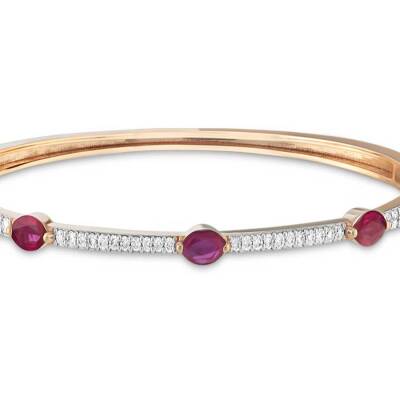 1,09 Karat Diamant Rubin Armband - 3