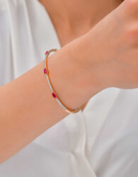 1,09 Karat Diamant Rubin Armband - 4