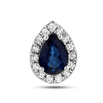 1,18 Karat Diamant Safir Ohrringe - 3