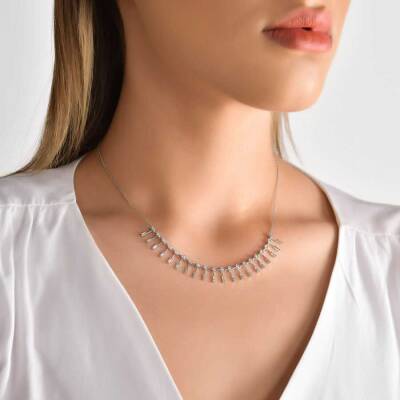 1,20 Karat Diamant Baguette Kette - 4