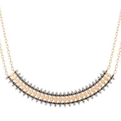 1,35 Karat Brauner Diamant Kette - 2